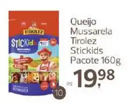 Supermercados Jau Serve Queijo mussarela tirolez stickkids oferta