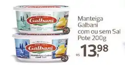 Supermercados Jau Serve Manteiga Galbani com ou sem Sal Pote oferta