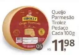 Supermercados Jau Serve Queijo Parmesão Tirolez Pedacão oferta