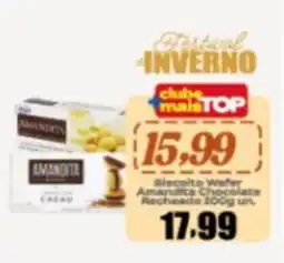 Rede Top Biscoito wafer amandita chocolate oferta