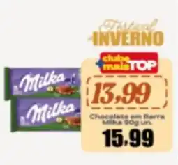 Rede Top Chocolate em Barra Milka oferta