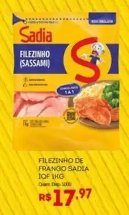 Bistek Supermercados Filezinho de frango sadia oferta