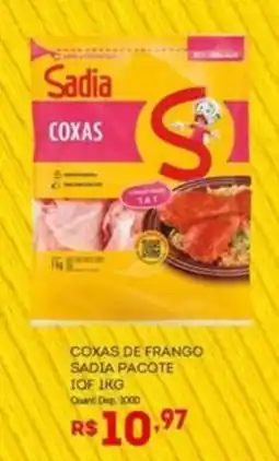 Bistek Supermercados Coxas de frango sadia pacote oferta