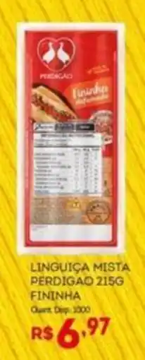 Bistek Supermercados linguiça mista perdigão fininha oferta