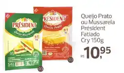 Supermercados Jau Serve Queijo Prato ou Mussarela Président Fatiado oferta