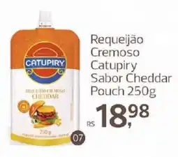 Supermercados Jau Serve Requeijão cremoso catupiry sabor cheddar oferta