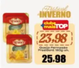 Rede Top Queijo Parmesão President oferta