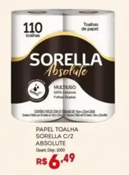 Bistek Supermercados Papel toalha sorella c/2 absolute oferta