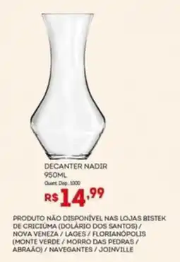 Bistek Supermercados Decanter Nadir oferta