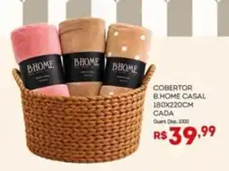 Bistek Supermercados Cobertor b.home casal oferta