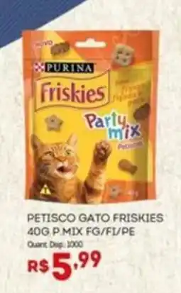 Bistek Supermercados Petisco gato friskies party mix oferta