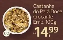 Supermercados Jau Serve Castanha do Pará Doce Crocante oferta