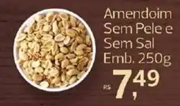 Supermercados Jau Serve Amendoim sem pele e sem sal oferta