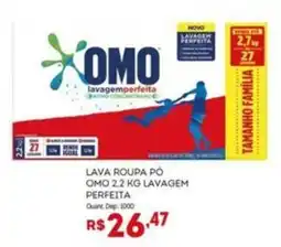 Bistek Supermercados Lava roupa pó omo 2,2 kg lavagem perfeita oferta