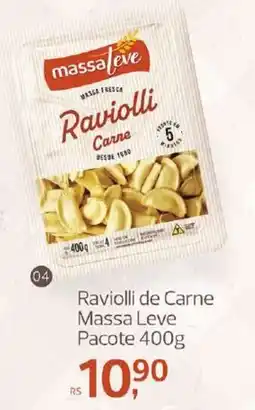 Supermercados Jau Serve Raviolli de Carne Massa Leve oferta