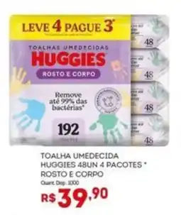 Bistek Supermercados toalha umedecida huggies rosto e corpo oferta