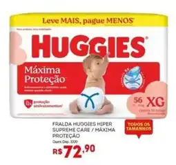 Bistek Supermercados Fralda huggies hiper supreme care / máxima proteção oferta