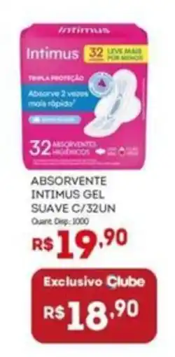 Bistek Supermercados absorvente intimus gel suave oferta