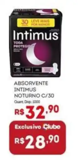 Bistek Supermercados Absorvente intimus noturno c/30 oferta