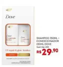 Bistek Supermercados Shampoo dove uv repair & glow ferulico oferta