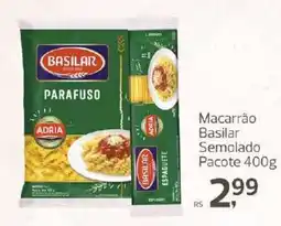 Supermercados Jau Serve Macarrão Basilar Semolado oferta