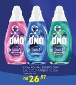 Bistek Supermercados Lava roupa líquido omo oferta