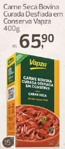 Supermercados Jau Serve Carne seca bovina curada em conserva oferta
