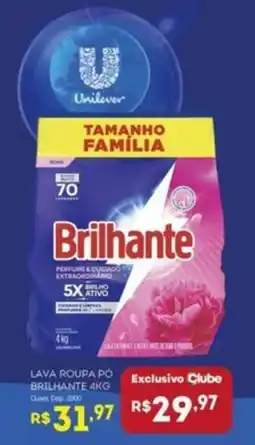 Bistek Supermercados Lava roupa pó brilhante oferta