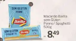Supermercados Jau Serve Macarrão barilla sem glúten penne/ spaghetti oferta