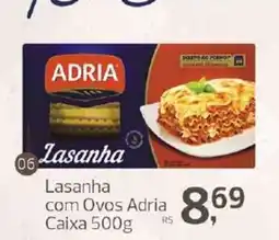 Supermercados Jau Serve Lasanha com Ovos Adria oferta
