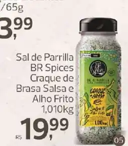 Supermercados Jau Serve Sal de Parrilla BR Spices Craque de Brasa Salsa e Alho Frito oferta