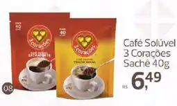 Supermercados Jau Serve Café Solúvel 3 Corações oferta