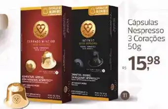 Supermercados Jau Serve Cápsulas Nespresso 3 Corações oferta