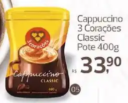 Supermercados Jau Serve Cappuccino 3 Corações Classic oferta