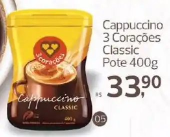 Supermercados Jau Serve Cappuccino 3 Corações Classic oferta