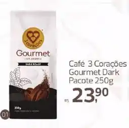 Supermercados Jau Serve Café 3 Corações Gourmet Dark oferta