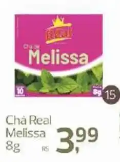 Supermercados Jau Serve Chá real melissa oferta