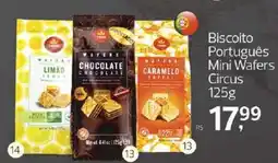 Supermercados Jau Serve Biscoito Português Mini Wafers Circus oferta