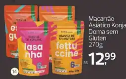 Supermercados Jau Serve Macarrão Asiático Konja Doma sem Gluten oferta