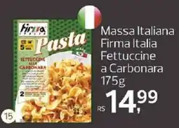 Supermercados Jau Serve Massa italiana firma fettuccine a carbonara oferta