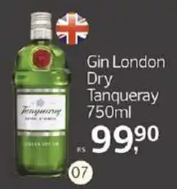 Supermercados Jau Serve Gin London Dry Tanqueray oferta