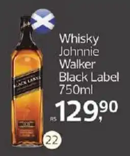 Supermercados Jau Serve Whisky Johnnie Walker Black Label oferta