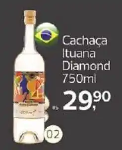 Supermercados Jau Serve Cachaça Ituana Diamond oferta