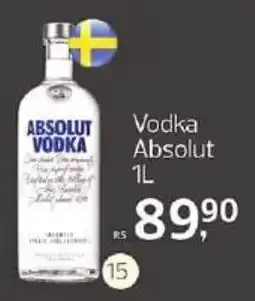 Supermercados Jau Serve Vodka absolut oferta