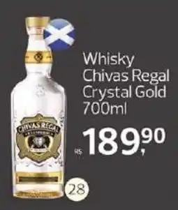 Supermercados Jau Serve Whisky Chivas Regal Crystal Gold oferta