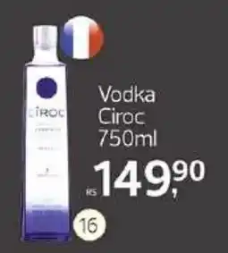 Supermercados Jau Serve Vodka Ciroc oferta