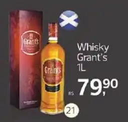 Supermercados Jau Serve Whisky Grant's oferta