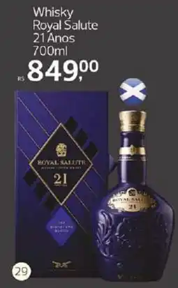 Supermercados Jau Serve Whisky Royal Salute 21 Anos oferta