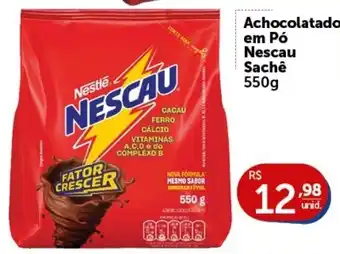 Pires Achocolatado em Pó Nescau Sachê oferta