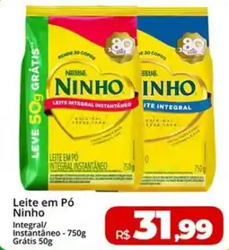 Rebouças Supermercados Leite em Pó Ninho oferta